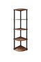 Hanah Home Bookcase 5 Corner - Nogal